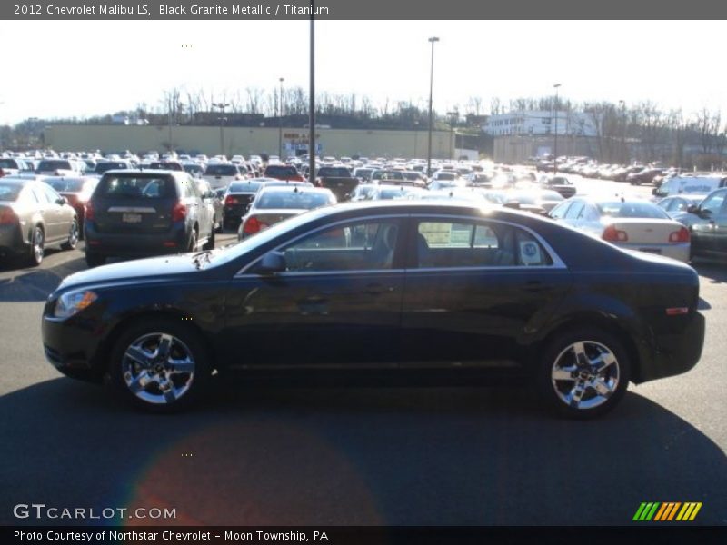 Black Granite Metallic / Titanium 2012 Chevrolet Malibu LS