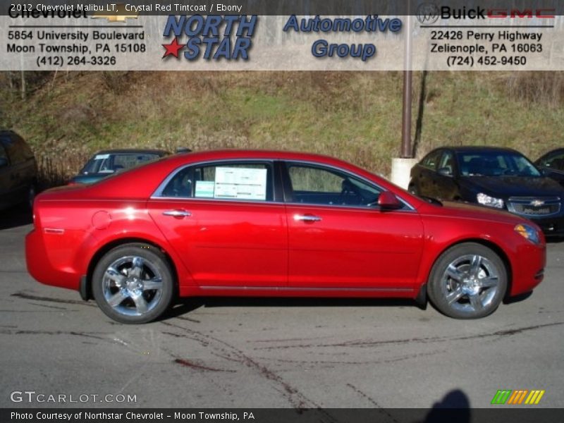 Crystal Red Tintcoat / Ebony 2012 Chevrolet Malibu LT