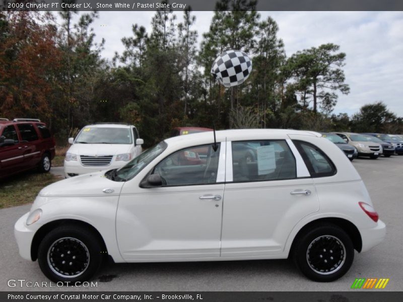 Stone White / Pastel Slate Gray 2009 Chrysler PT Cruiser LX
