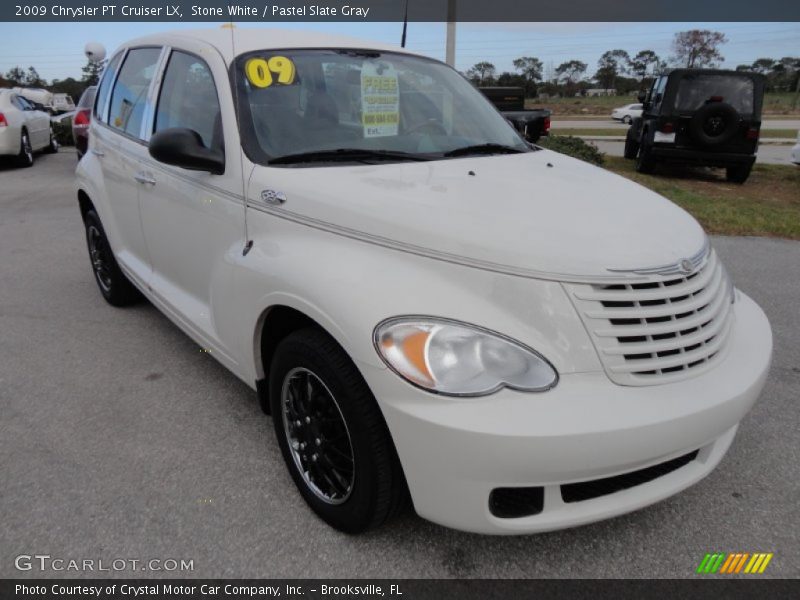 Stone White / Pastel Slate Gray 2009 Chrysler PT Cruiser LX