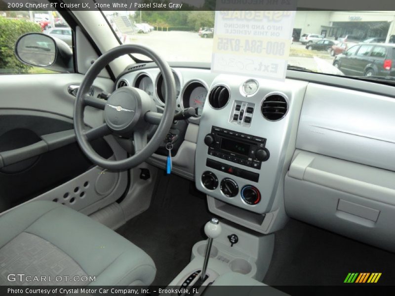 Stone White / Pastel Slate Gray 2009 Chrysler PT Cruiser LX