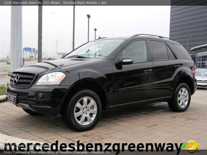 Obsidian Black Metallic / Ash 2006 Mercedes-Benz ML 350 4Matic