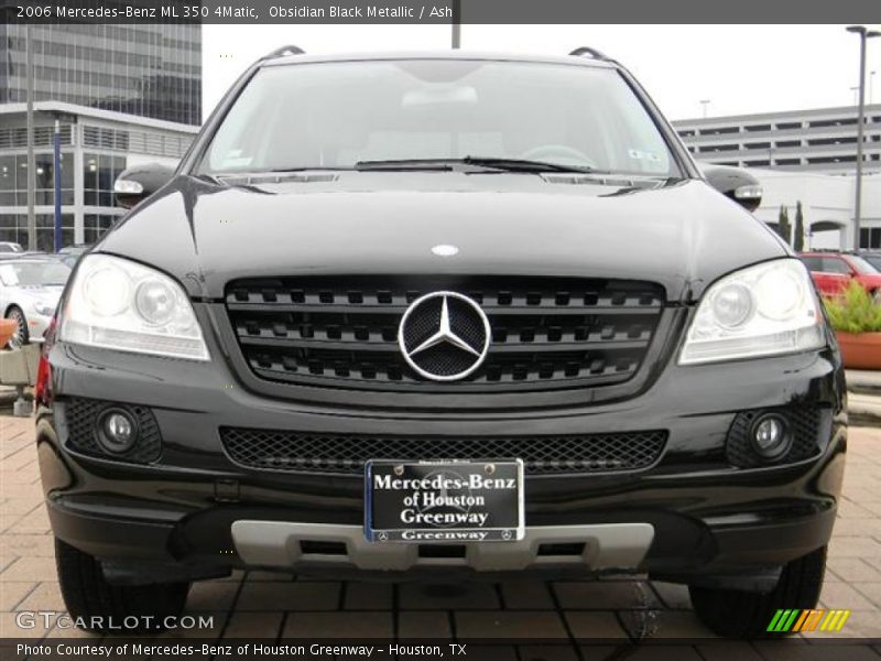 Obsidian Black Metallic / Ash 2006 Mercedes-Benz ML 350 4Matic