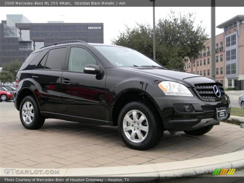 Obsidian Black Metallic / Ash 2006 Mercedes-Benz ML 350 4Matic