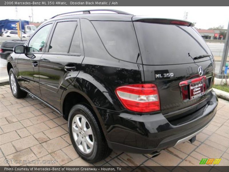 Obsidian Black Metallic / Ash 2006 Mercedes-Benz ML 350 4Matic