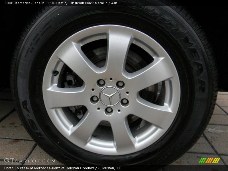 Obsidian Black Metallic / Ash 2006 Mercedes-Benz ML 350 4Matic