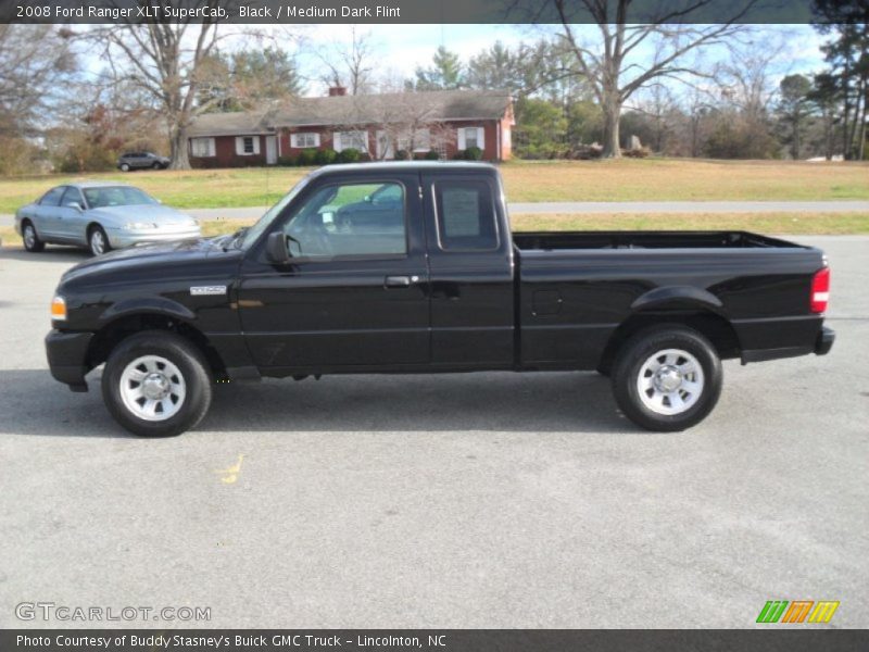 Black / Medium Dark Flint 2008 Ford Ranger XLT SuperCab