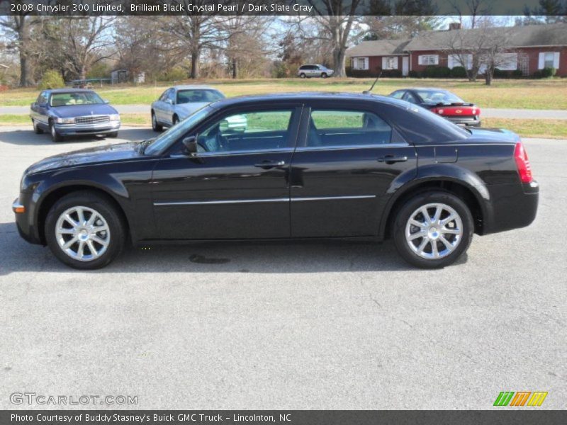 Brilliant Black Crystal Pearl / Dark Slate Gray 2008 Chrysler 300 Limited