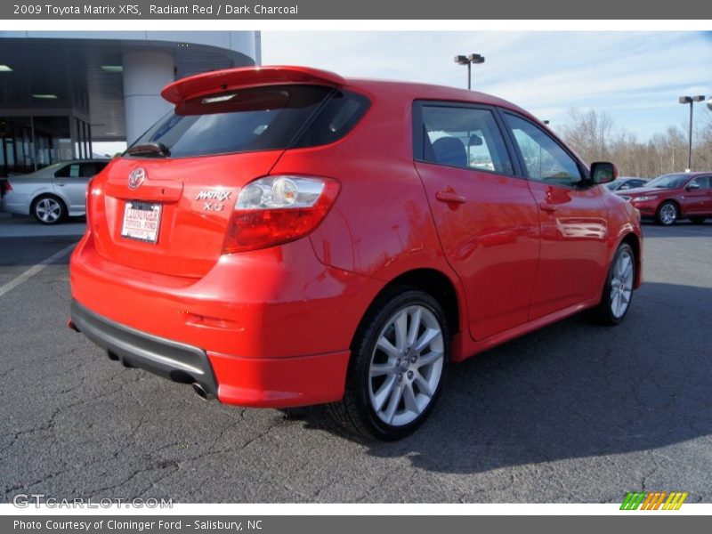 Radiant Red / Dark Charcoal 2009 Toyota Matrix XRS