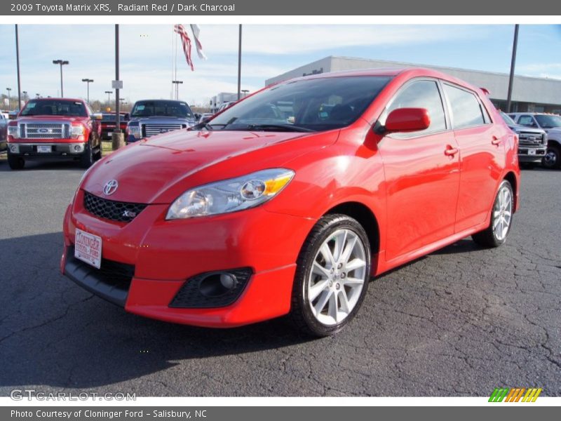 Radiant Red / Dark Charcoal 2009 Toyota Matrix XRS