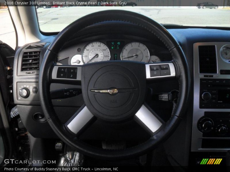Brilliant Black Crystal Pearl / Dark Slate Gray 2008 Chrysler 300 Limited