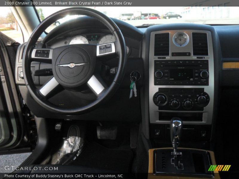 Brilliant Black Crystal Pearl / Dark Slate Gray 2008 Chrysler 300 Limited