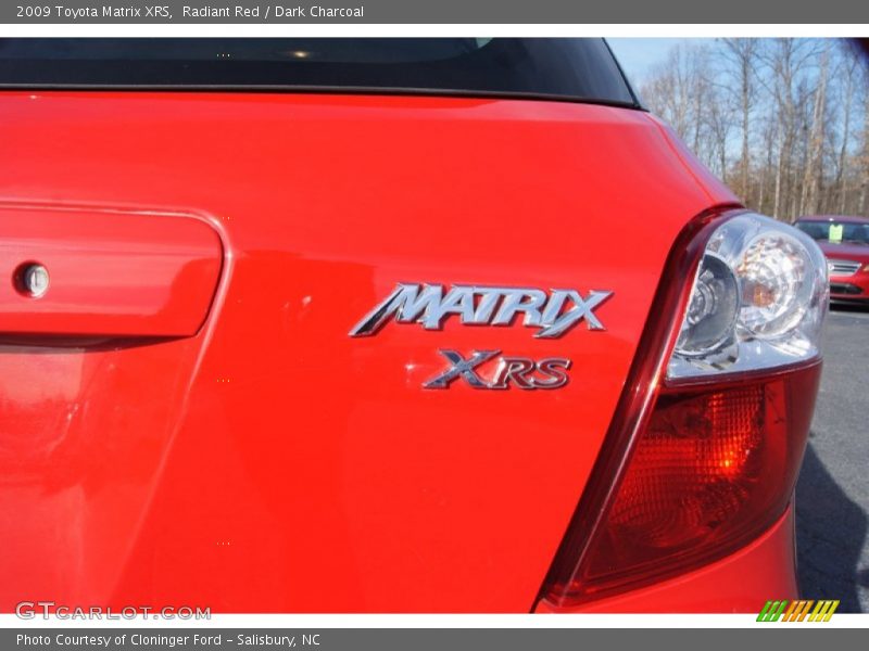 Radiant Red / Dark Charcoal 2009 Toyota Matrix XRS