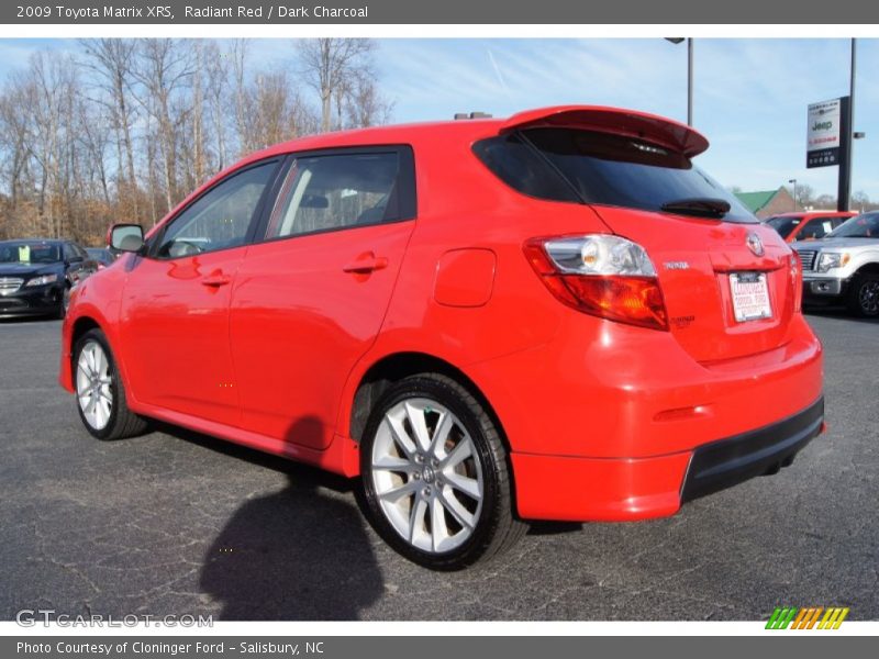 Radiant Red / Dark Charcoal 2009 Toyota Matrix XRS