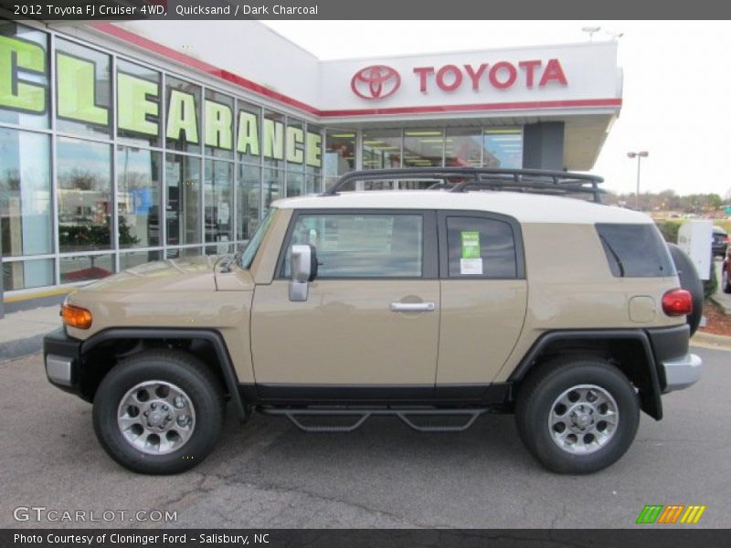 Quicksand / Dark Charcoal 2012 Toyota FJ Cruiser 4WD
