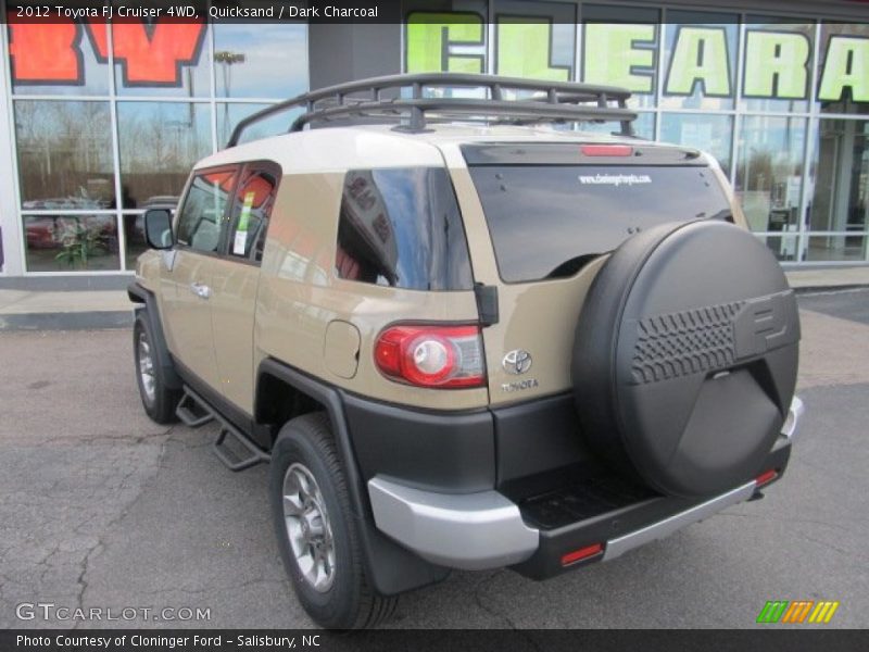 Quicksand / Dark Charcoal 2012 Toyota FJ Cruiser 4WD