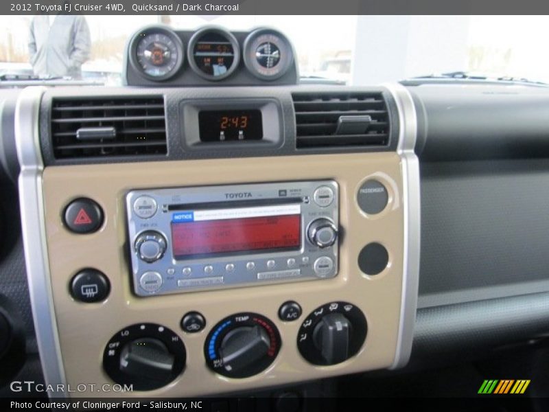 Quicksand / Dark Charcoal 2012 Toyota FJ Cruiser 4WD