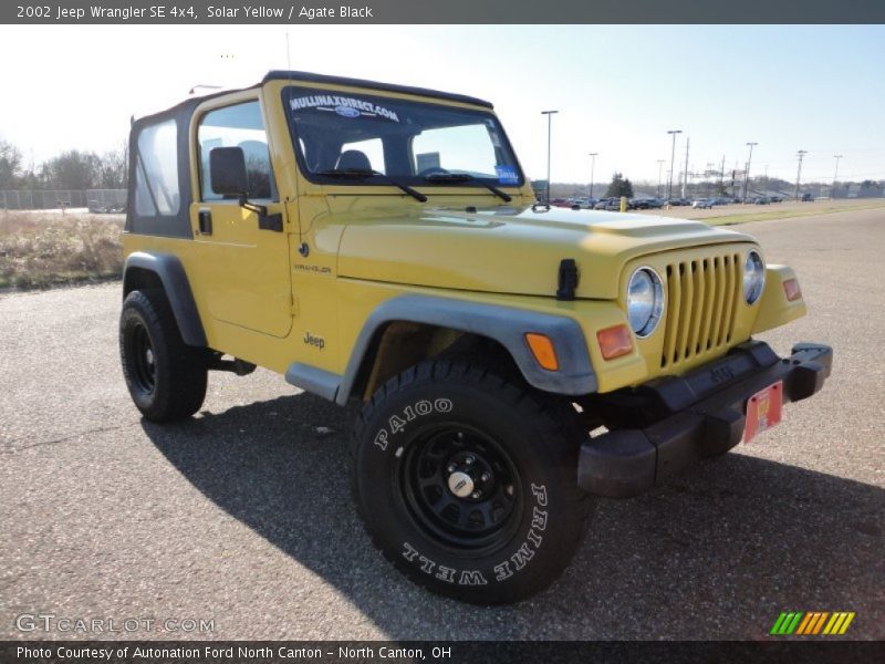 Solar Yellow / Agate Black 2002 Jeep Wrangler SE 4x4