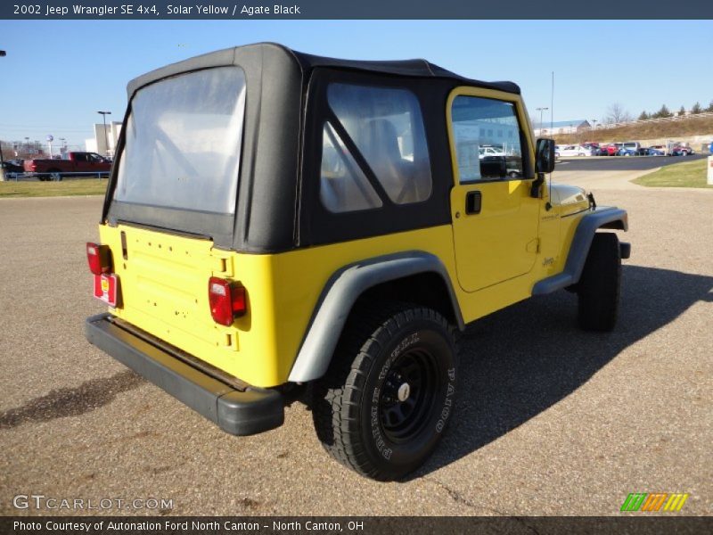 Solar Yellow / Agate Black 2002 Jeep Wrangler SE 4x4