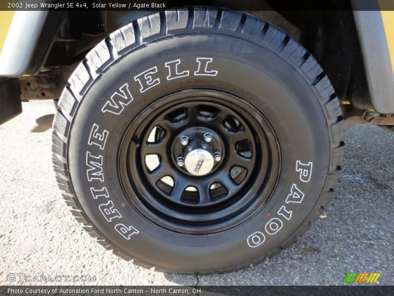 Solar Yellow / Agate Black 2002 Jeep Wrangler SE 4x4