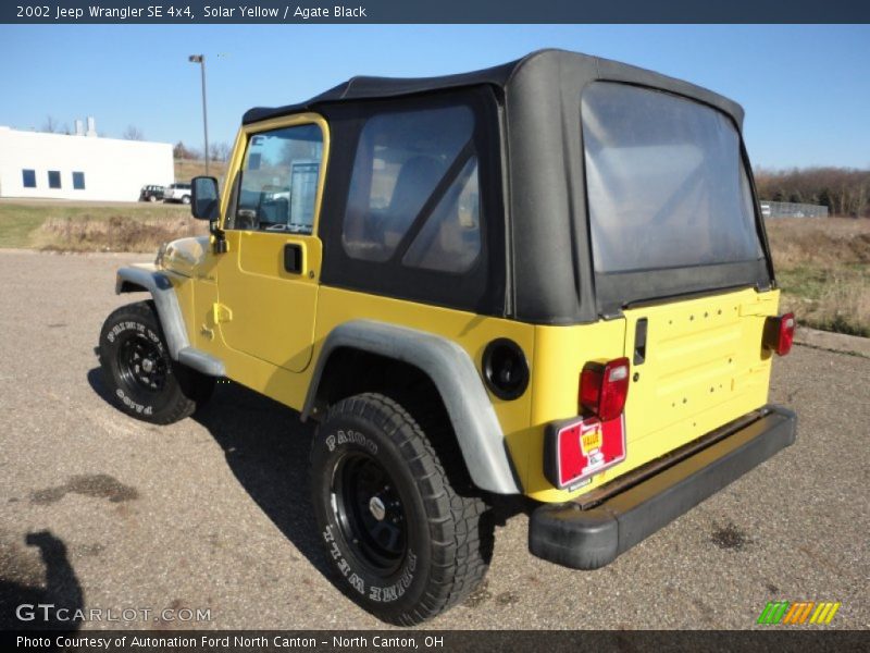 Solar Yellow / Agate Black 2002 Jeep Wrangler SE 4x4