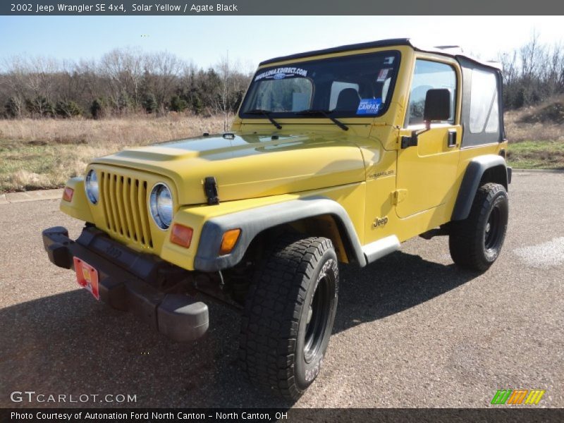 Solar Yellow / Agate Black 2002 Jeep Wrangler SE 4x4