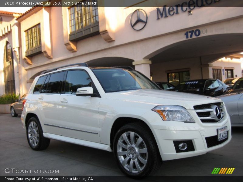 Arctic White / Black 2010 Mercedes-Benz GLK 350