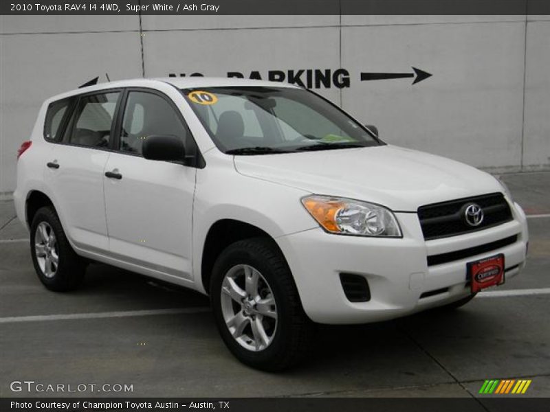 Super White / Ash Gray 2010 Toyota RAV4 I4 4WD
