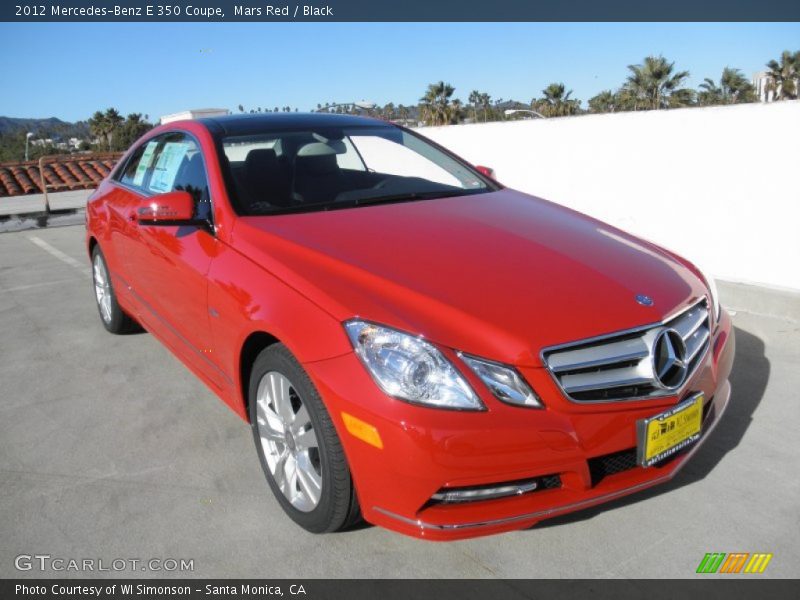 Mars Red / Black 2012 Mercedes-Benz E 350 Coupe