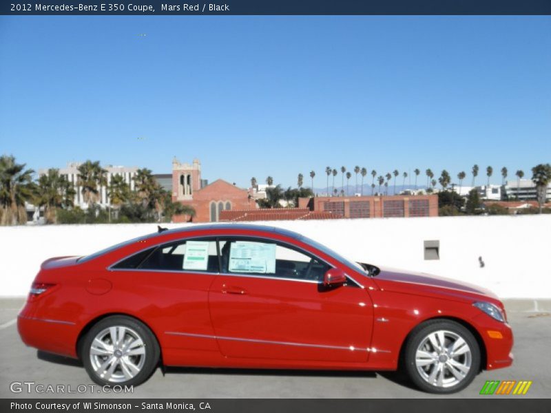 Mars Red / Black 2012 Mercedes-Benz E 350 Coupe