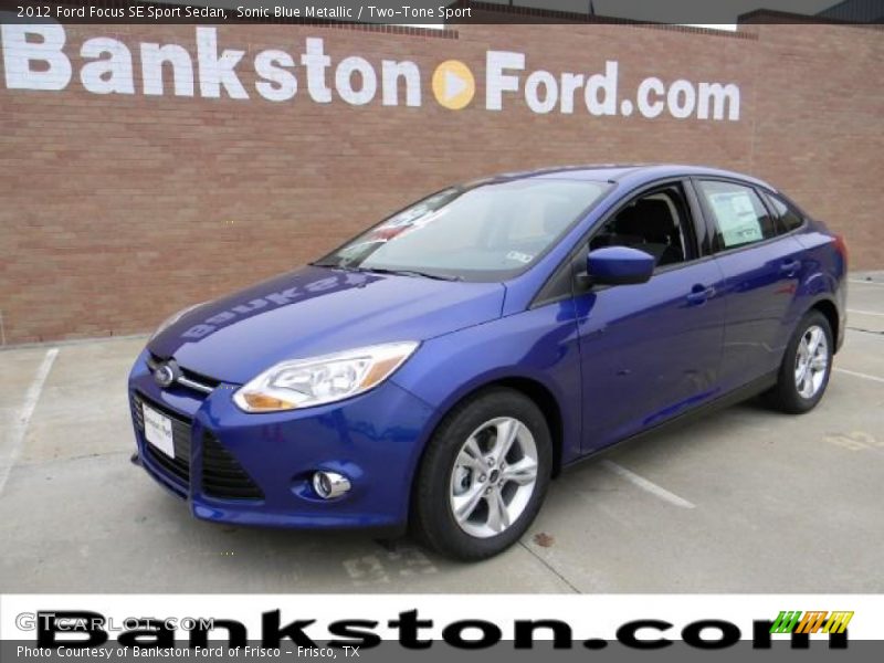 Sonic Blue Metallic / Two-Tone Sport 2012 Ford Focus SE Sport Sedan