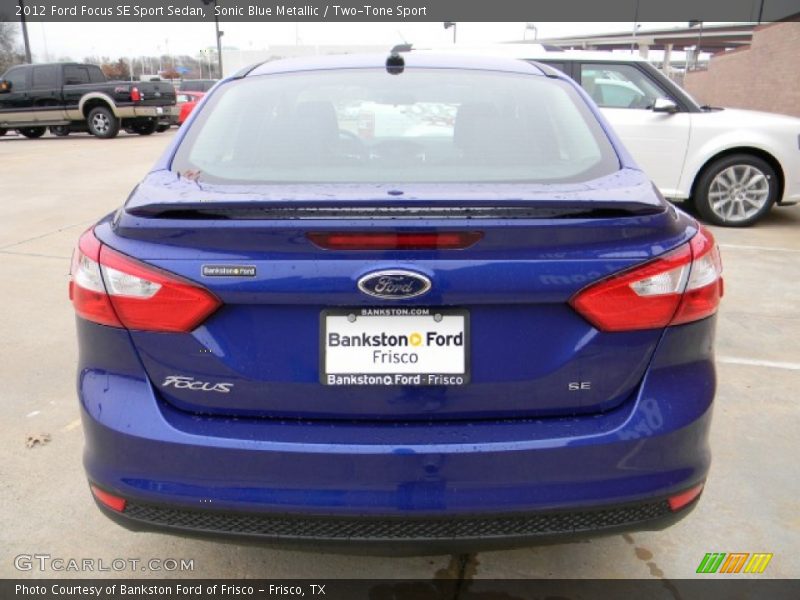 Sonic Blue Metallic / Two-Tone Sport 2012 Ford Focus SE Sport Sedan