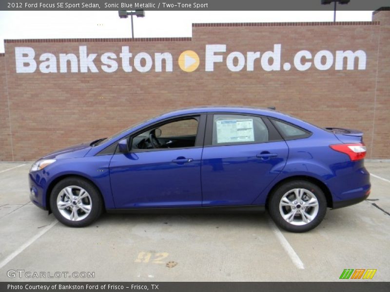 Sonic Blue Metallic / Two-Tone Sport 2012 Ford Focus SE Sport Sedan