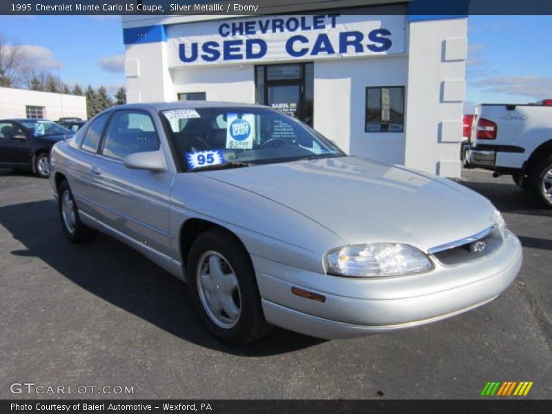 Silver Metallic / Ebony 1995 Chevrolet Monte Carlo LS Coupe