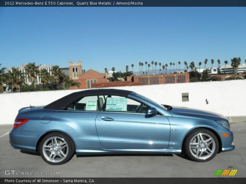  2012 E 550 Cabriolet Quartz Blue Metallic