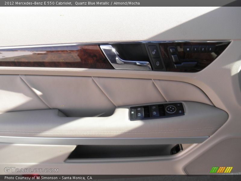 Quartz Blue Metallic / Almond/Mocha 2012 Mercedes-Benz E 550 Cabriolet