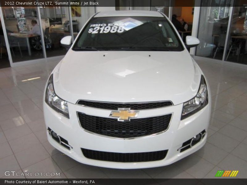 Summit White / Jet Black 2012 Chevrolet Cruze LTZ