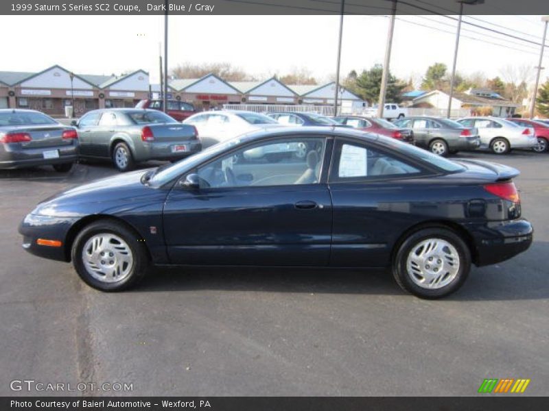 Dark Blue / Gray 1999 Saturn S Series SC2 Coupe