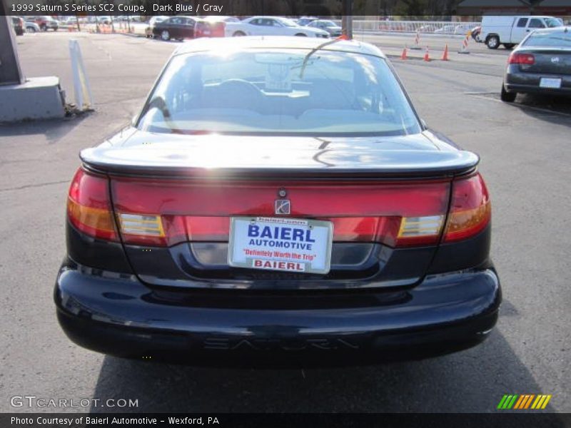 Dark Blue / Gray 1999 Saturn S Series SC2 Coupe