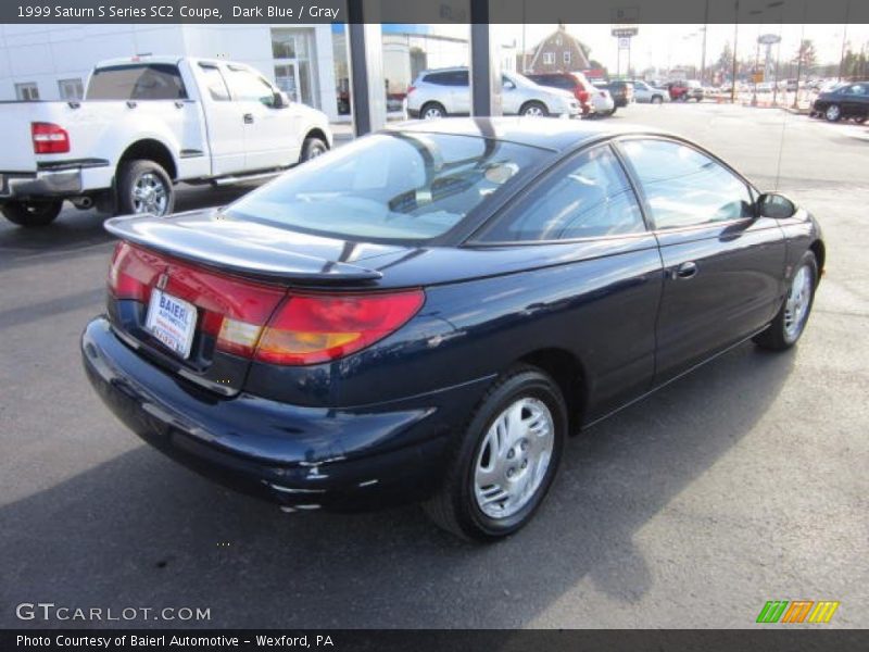 Dark Blue / Gray 1999 Saturn S Series SC2 Coupe