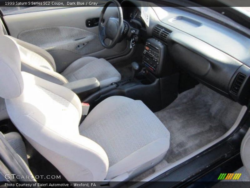 Dark Blue / Gray 1999 Saturn S Series SC2 Coupe