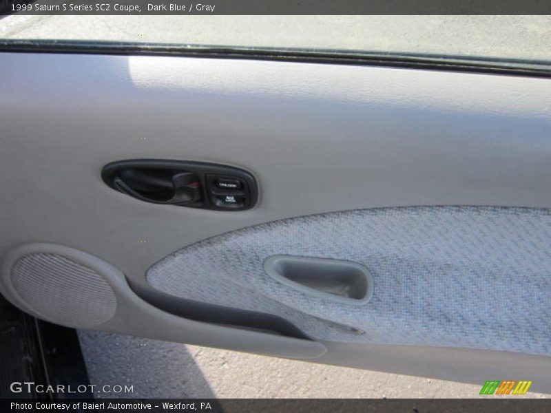 Dark Blue / Gray 1999 Saturn S Series SC2 Coupe