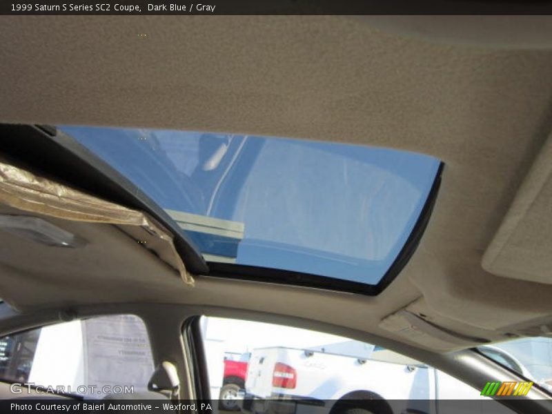 Dark Blue / Gray 1999 Saturn S Series SC2 Coupe