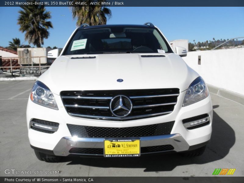 Arctic White / Black 2012 Mercedes-Benz ML 350 BlueTEC 4Matic