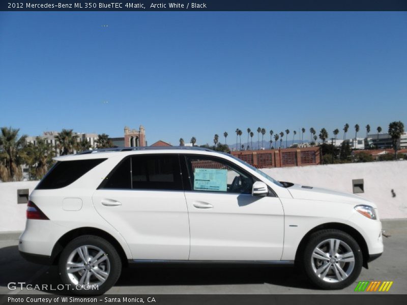 Arctic White / Black 2012 Mercedes-Benz ML 350 BlueTEC 4Matic