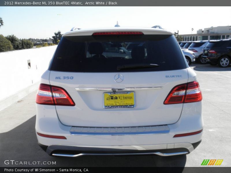 Arctic White / Black 2012 Mercedes-Benz ML 350 BlueTEC 4Matic