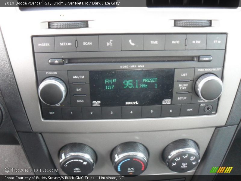 Bright Silver Metallic / Dark Slate Gray 2010 Dodge Avenger R/T
