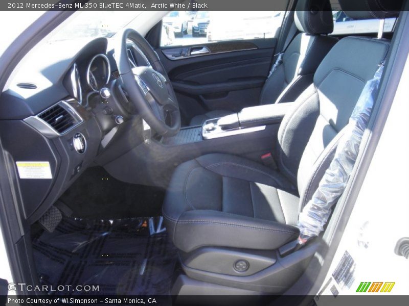 Arctic White / Black 2012 Mercedes-Benz ML 350 BlueTEC 4Matic
