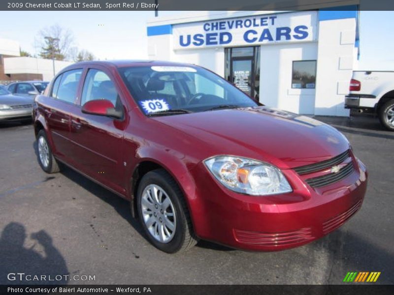 Sport Red / Ebony 2009 Chevrolet Cobalt LT Sedan