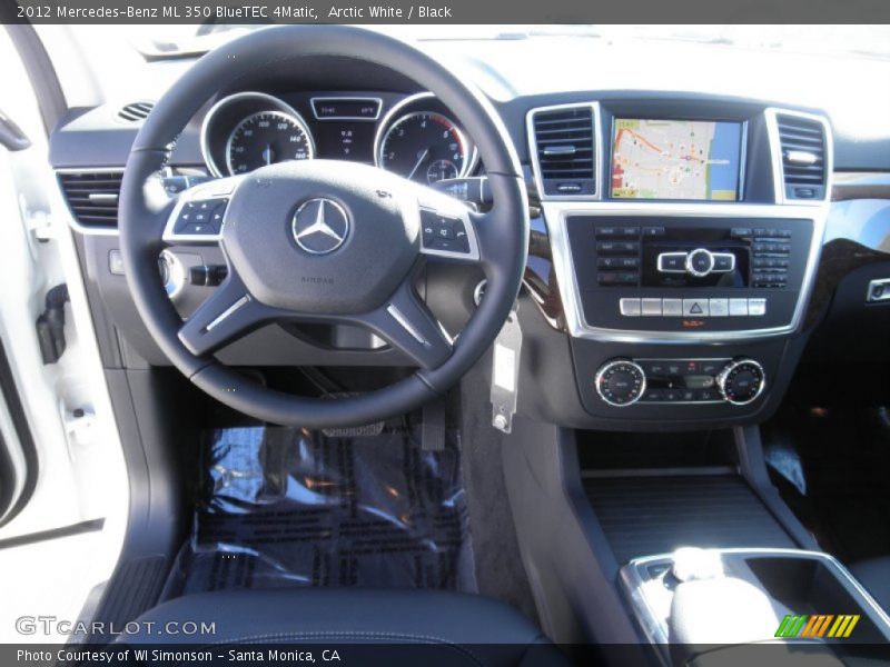 Arctic White / Black 2012 Mercedes-Benz ML 350 BlueTEC 4Matic